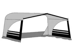 Te Velde Luifel Regenboog 240 Cm Antraciet