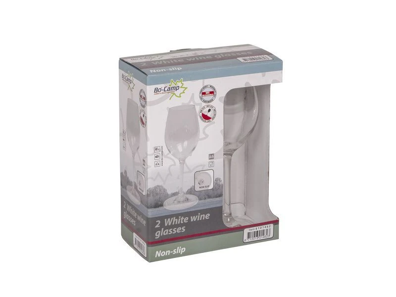 Bo-Camp - Witte Wijnglas - Polycarbonaat - Onbreekbaar - 2 Stuks 3 Bo-Camp - Witte Wijnglas - Polycarbonaat - Onbreekbaar - 2 Stuks - Afbeelding 3