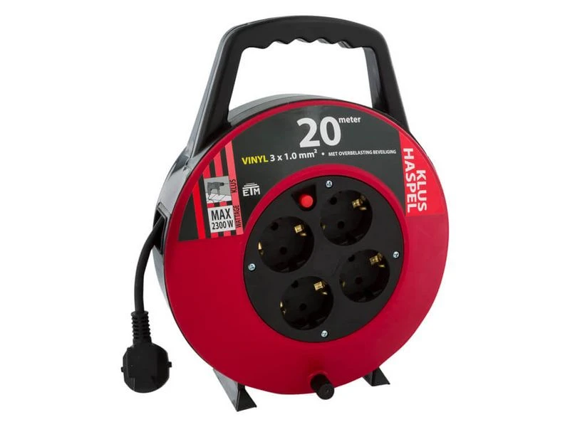 Dws Kabelhaspel 20 Meter Randaarde 4 Voudig 1 Dws Kabelhaspel 20 Meter Randaarde 4 Voudig