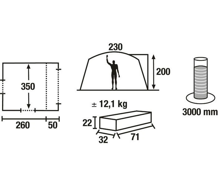 High Peak Bustent Tour. 2 High Peak Bustent Tour. - Afbeelding 2