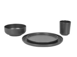 Bo-Camp Industrial Servies Patom 16-delig Antraciet -Tevelde 156 2 bo camp industrial servies patom 16 delig antraciet 6181462