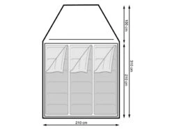 Eurotrail Koepeltent Campsite Rocky 3 Polyester -Tevelde 17 2 eurotrail koepeltent campsite rocky 3 polyester ette0806 0904