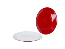 Bo Camp Dinerbord Two Tone Melamine 4 Stuks Rood