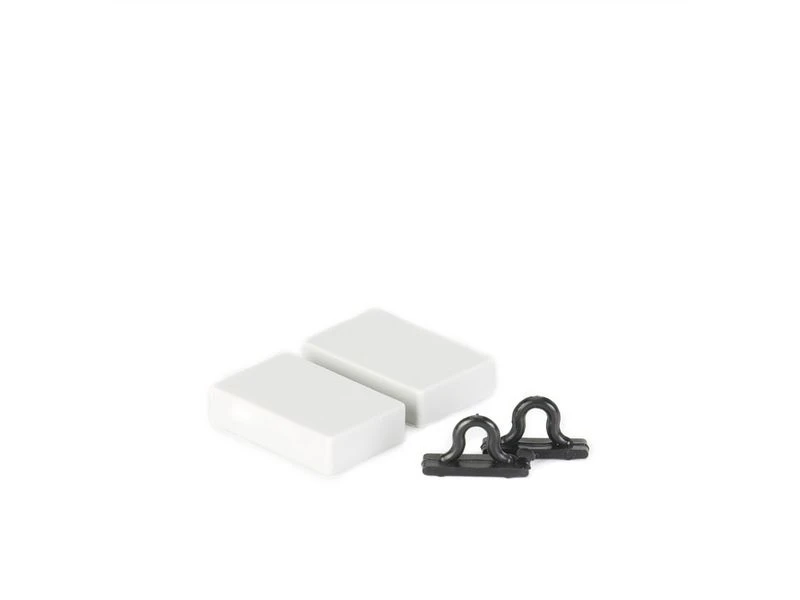 Travellife Chenille Grijs/wit/blauw 56x185cm 5 Travellife Chenille Grijs/wit/blauw 56x185cm - Afbeelding 5