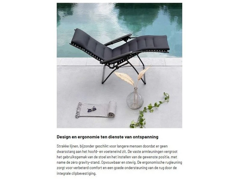Lafuma Relaxstoel Evolution Becomfort Dark Grey 8902 8 Lafuma Relaxstoel Evolution Becomfort Dark Grey 8902 - Afbeelding 8