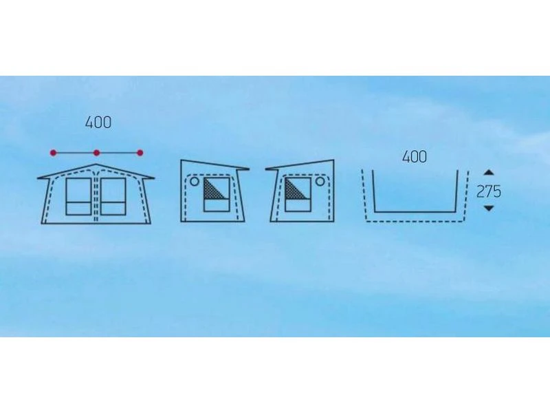 Isabella Opblaasvoortent Cirrus North Air 400 2 Isabella Opblaasvoortent Cirrus North Air 400 - Afbeelding 2