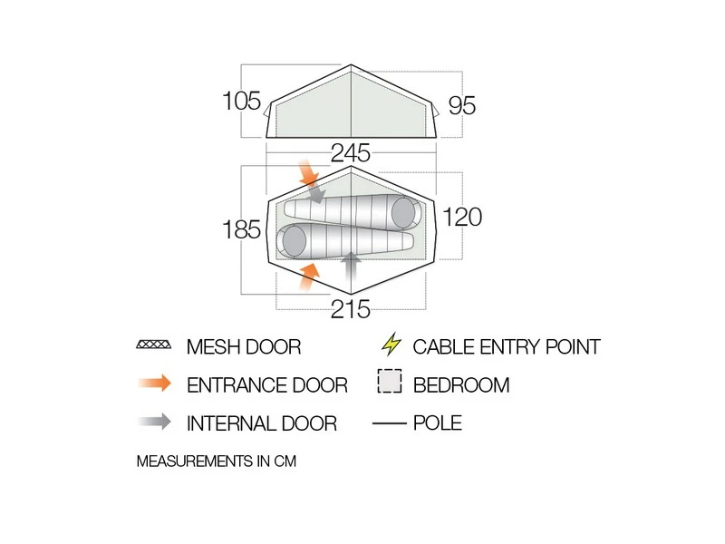 Vango Experience Tent Nevis 200 2 Vango Experience Tent Nevis 200 - Afbeelding 2