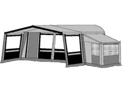 Te Velde Voortent De Wenne 240 Cm Antraciet -Tevelde 2 2 te velde voortenten met uitbouw de wenne antraciet3