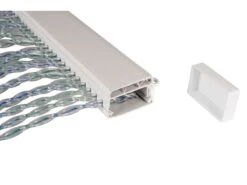 Vliegengordijn PVC Transparant-grijs-blauw 5 Vliegengordijn PVC Transparant-grijs-blauw -Tevelde 20 2 vliegendordijn pvc transparant grijs blauw 5309680