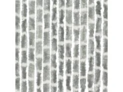 Travellife Chenille Streep Grijs/wit 56x185cm