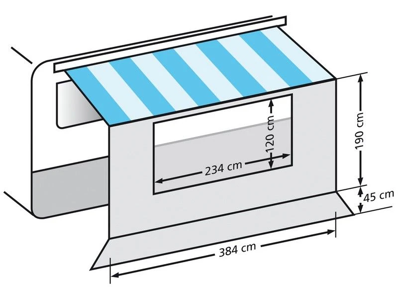 Eurotrail Universele Voorwand Met Raam 400 2 Eurotrail Universele Voorwand Met Raam 400 - Afbeelding 2