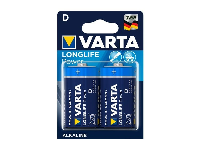 Varta Batterijen Monocel D High Energy Alkaline 2 Stuks 1 Varta Batterijen Monocel D High Energy Alkaline 2 Stuks