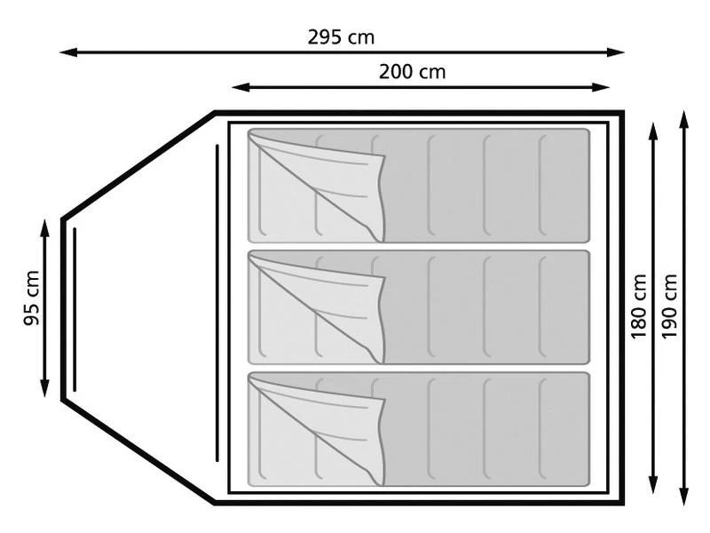 Eurotrail Koepeltent Ontario 3 Katoen-polyester 2 Eurotrail Koepeltent Ontario 3 Katoen-polyester - Afbeelding 2