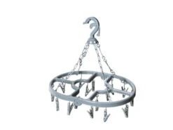 Bo-Camp - Droogcarrousel - Opvouwbaar - 16 Knijpers - Grijs