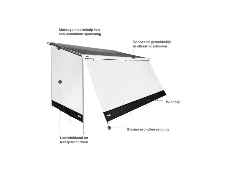 Thule Sun Blocker G2 Zijwand Large 2 Thule Sun Blocker G2 Zijwand Large - Afbeelding 2