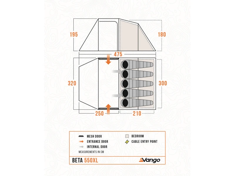 Vango Adventure Tent Beta 550 Xl 2 Vango Adventure Tent Beta 550 Xl - Afbeelding 2