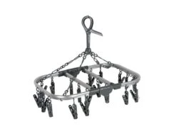 Bo-Camp - Droogcarrousel - Ovaal - 20 Knijpers - Grijs