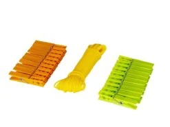 Bo-Camp - Wasset - Compact - 20 Knijpers - 20 Meter Waslijn