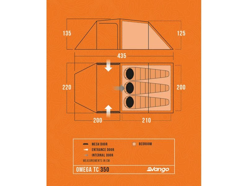 Vango Adventure Tent Omega Tc 350 2 Vango Adventure Tent Omega Tc 350 - Afbeelding 2