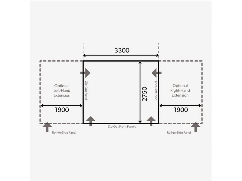 Kampa Dometic Opblaasbare Voortent Club Air Pro 330 S 2 Kampa Dometic Opblaasbare Voortent Club Air Pro 330 S - Afbeelding 2