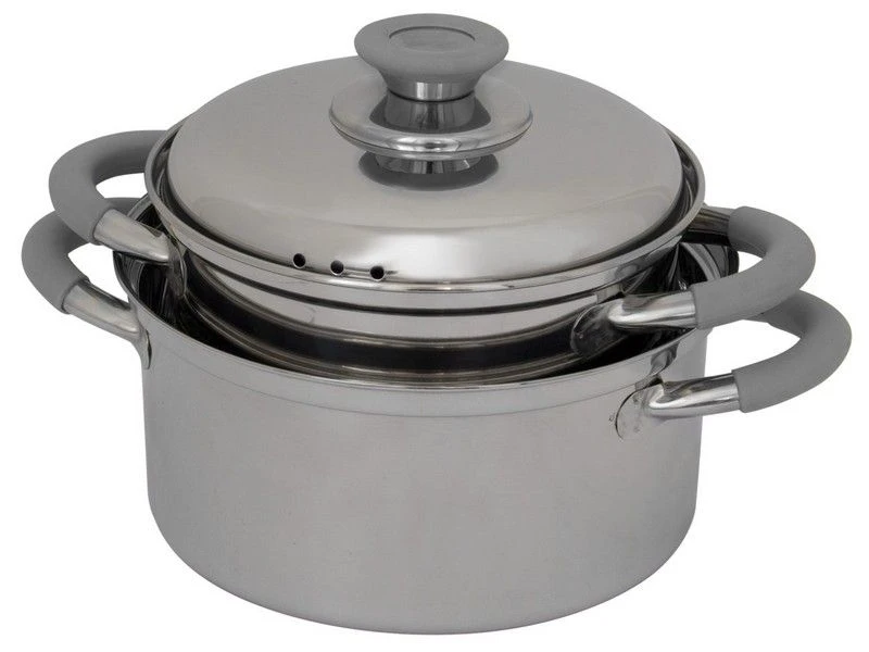 Eurotrail Rvs Pannenset Groot Met Pasta Pan Ø22x17cm 1 Eurotrail Rvs Pannenset Groot Met Pasta Pan Ø22x17cm