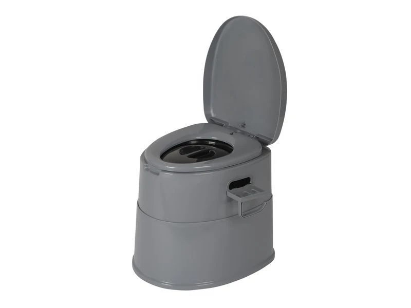 Bo-Camp Draagbaar Toilet Deelbaar Hoge Zit 7 Liter Grijs 1 Bo-Camp Draagbaar Toilet Deelbaar Hoge Zit 7 Liter Grijs