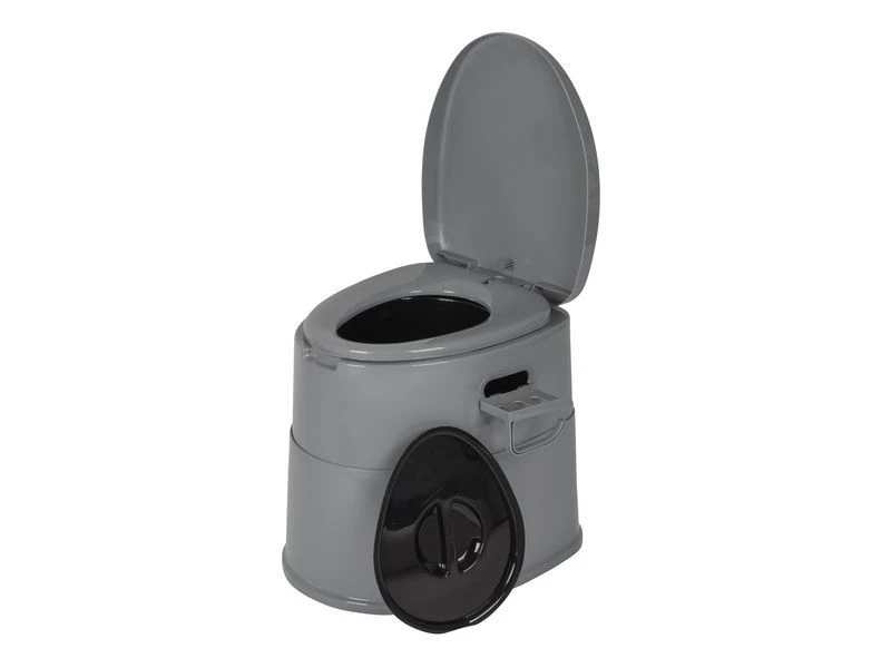 Bo-Camp Draagbaar Toilet Deelbaar Hoge Zit 7 Liter Grijs 5 Bo-Camp Draagbaar Toilet Deelbaar Hoge Zit 7 Liter Grijs - Afbeelding 5
