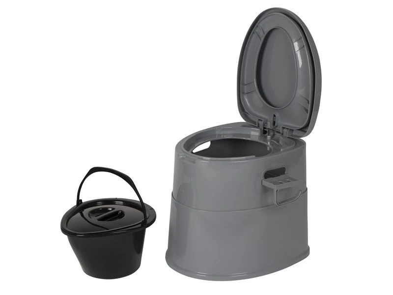 Bo-Camp Draagbaar Toilet Deelbaar Hoge Zit 7 Liter Grijs 6 Bo-Camp Draagbaar Toilet Deelbaar Hoge Zit 7 Liter Grijs - Afbeelding 6