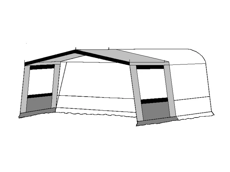 Te Velde Hele Luifel Voor Voortent 240 Cm. Antraciet Season 2 Te Velde Hele Luifel Voor Voortent 240 Cm. Antraciet Season - Afbeelding 2