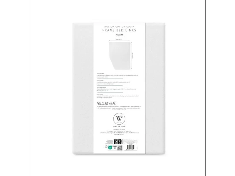 Walra Molton Matrasbeschermer Caravan-camper Frans Bed Links Wit 7 Walra Molton Matrasbeschermer Caravan-camper Frans Bed Links Wit - Afbeelding 7