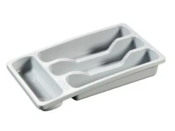 Curver - Bestekbak - 4-Vaks - 33x20x6 Cm - Grijs