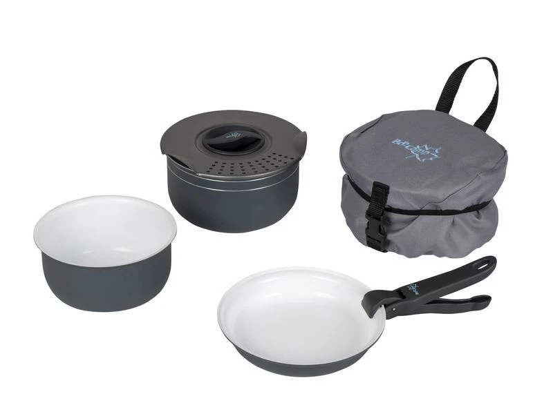Bo-Camp - Pannenset - Trekking - 5-Delig - Keramische Coating 1 Bo-Camp - Pannenset - Trekking - 5-Delig - Keramische Coating