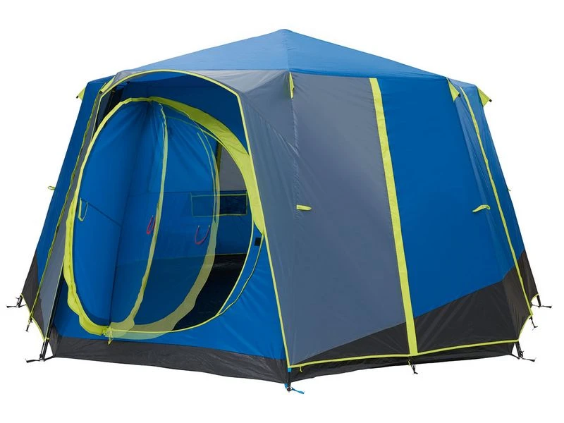 Coleman Familie Tent Octagon Blue-lime 1 Coleman Familie Tent Octagon Blue-lime