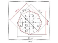 Coleman Familie Tent Octagon Blue-lime 11 Coleman Familie Tent Octagon Blue-lime -Tevelde 64 3coleman familie tent octagon blue lime 2000035750