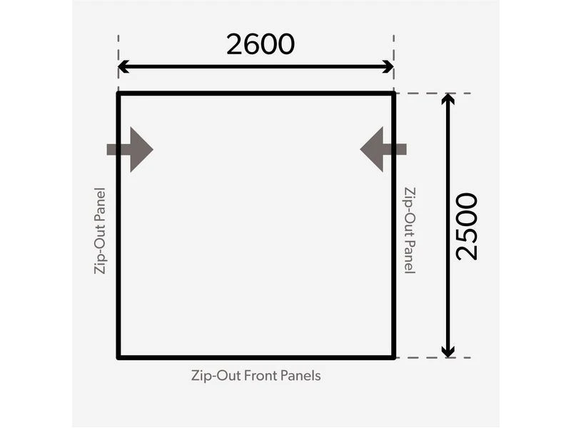 Dometic Opblaasbare Voortent Rally AIR Tour 260 M 2 Dometic Opblaasbare Voortent Rally AIR Tour 260 M - Afbeelding 2