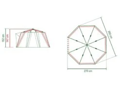Coleman Familie Tent Octago Blue-lime 11 Coleman Familie Tent Octago Blue-lime -Tevelde 65 2 coleman familie tent octago blue lime 2000035194