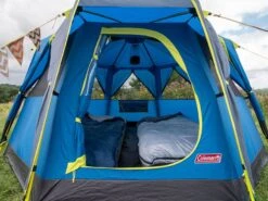 Coleman Familie Tent Octago Blue-lime 12 Coleman Familie Tent Octago Blue-lime -Tevelde 65 3 coleman familie tent octago blue lime 2000035194