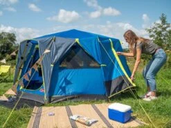 Coleman Familie Tent Octago Blue-lime 13 Coleman Familie Tent Octago Blue-lime -Tevelde 65 4 coleman familie tent octago blue lime 2000035194