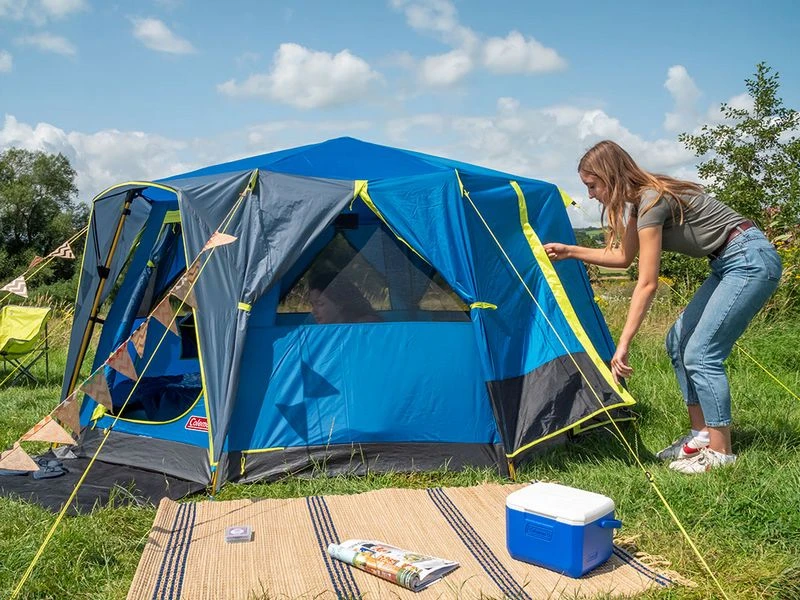 Coleman Familie Tent Octago Blue-lime 5 Coleman Familie Tent Octago Blue-lime - Afbeelding 5