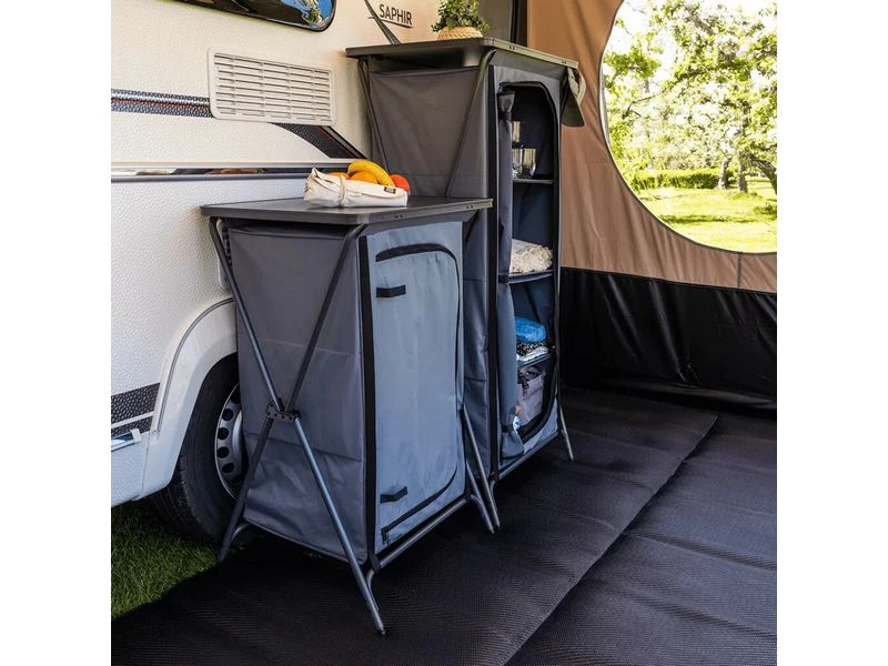 Travellife Toledo Opbergkast Laag Dark Grey 5 Travellife Toledo Opbergkast Laag Dark Grey - Afbeelding 5