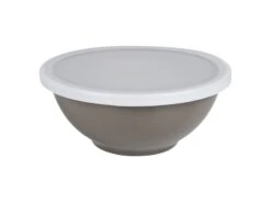 Bo Camp Melamine Kom Met Deksel Taupe 15,7 Cm.