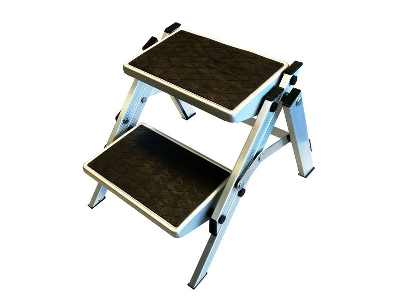 Te Velde Caravan Opstap Dubbel Inklapbaar ALU 2 Te Velde Caravan Opstap Dubbel Inklapbaar ALU - Afbeelding 2