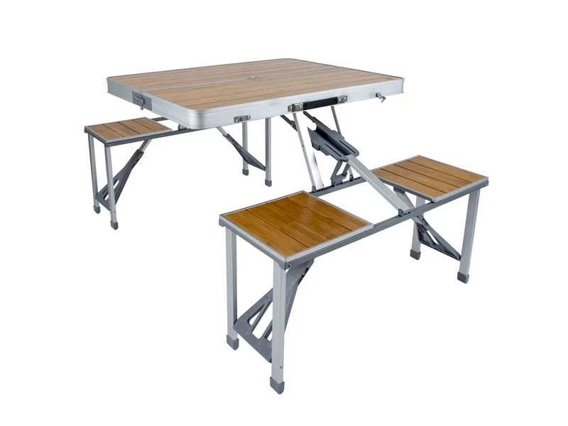 Bo Camp Camping Picknicktafel Bamboe Inklapbaar 1 Bo Camp Camping Picknicktafel Bamboe Inklapbaar