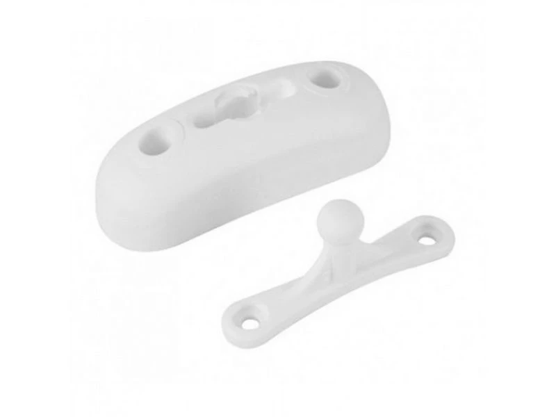 Fjord Outdoor Deurvanger 2-delig Met Kogelkop Wit 1 Fjord Outdoor Deurvanger 2-delig Met Kogelkop Wit