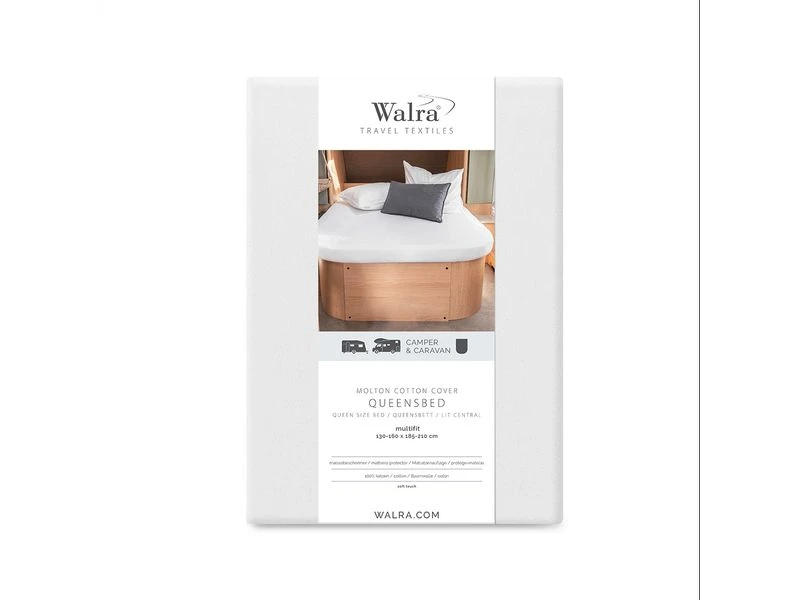 Walra Molton Matrasbeschermer Caravan-camper Queens Bed Wit 6 Walra Molton Matrasbeschermer Caravan-camper Queens Bed Wit - Afbeelding 6