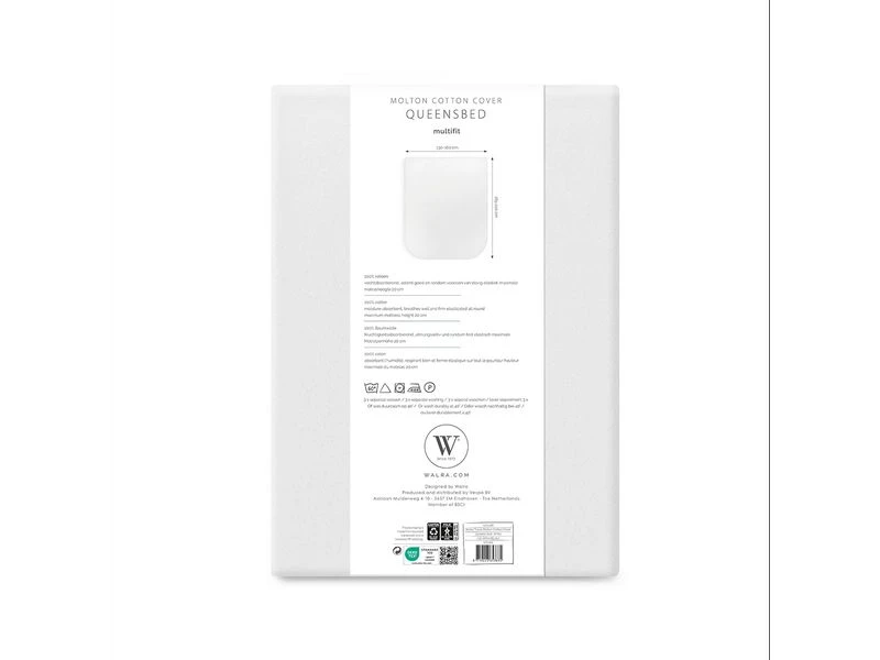 Walra Molton Matrasbeschermer Caravan-camper Queens Bed Wit 7 Walra Molton Matrasbeschermer Caravan-camper Queens Bed Wit - Afbeelding 7