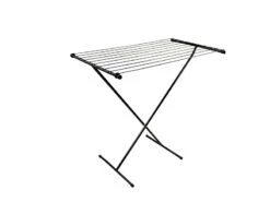 Bo-Camp Droogrek Compact Staal Schaarmodel Zwart 9 Meter