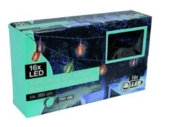 BoCamp Lichtketting Solarn Lampion 16 Led Lantaarns