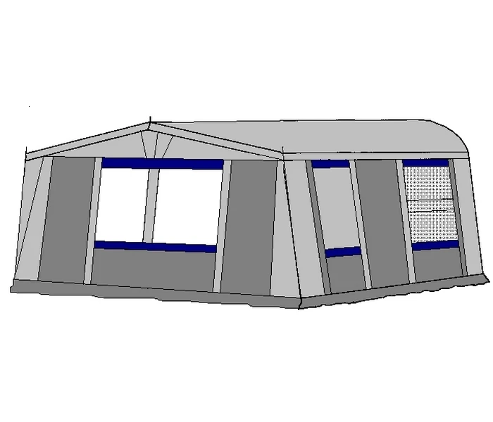 Te Velde Voortent De Vaart Standaard 310 Cm. 2 Te Velde Voortent De Vaart Standaard 310 Cm. - Afbeelding 2