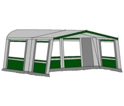 Hele Luifel Voor Voortent Aanritsbaar De Vaart Lux Serie Groen